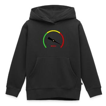 Stress-o-Meter - Kinder Premium Organic Hoodie - Schwarz - Vorne - AI Model Kid Male (0cm)