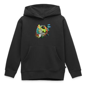 Abstrakte Kunst Kubismus - Kinder Premium Organic Hoodie - Schwarz - Vorne - AI Model Kid Male (0cm)