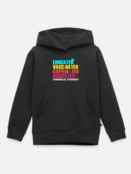 Medizinstudentin - Kinder Premium Organic Hoodie - Schwarz