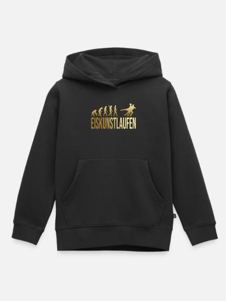Evolution Eiskunstlaufen - Kinder Premium Organic Hoodie - Schwarz