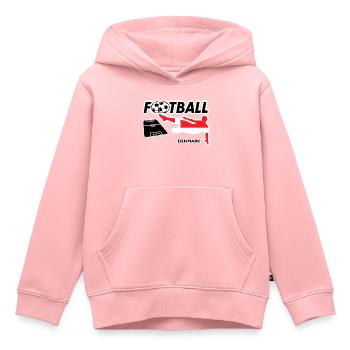 Fußball Fieber Dänemark - Kinder Premium Organic Hoodie - Rosa - Vorne - AI Model Kid Female (0cm)