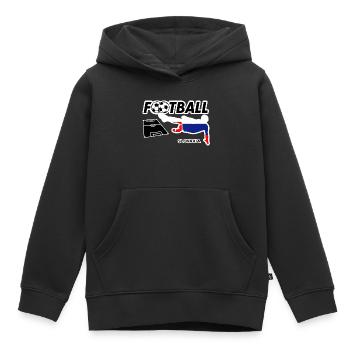Fußball Fieber Slowakei - Kinder Premium Organic Hoodie - Schwarz - Vorne - AI Model Kid Male (0cm)
