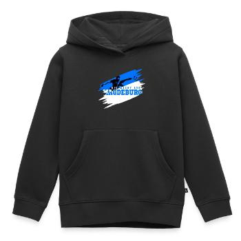 La puissance de Magdebourg - Sweat Premium à capuche enfant bio - noir - Devant - AI Model Kid Male (0cm)