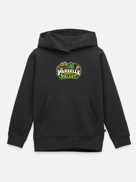 Parzelle statt Palast - Kinder Premium Organic Hoodie - Schwarz