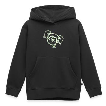 Angry Stacey - Sweat Premium à capuche enfant bio - noir - Devant - AI Model Kid Male (0cm)