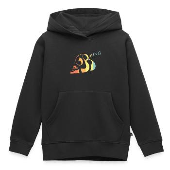 Biking - Kinder Premium Organic Hoodie - Schwarz - Vorne - AI Model Kid Male (0cm)