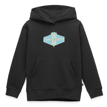 DDR IFA Landmaschinen FORTSCHRITT - Kinder Premium Organic Hoodie - Schwarz - Vorne - AI Model Kid Male (0cm)
