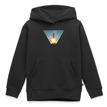 Space Shuttle - Kinder Premium Organic Hoodie - Schwarz - Vorne - AI Model Kid Male (0cm)
