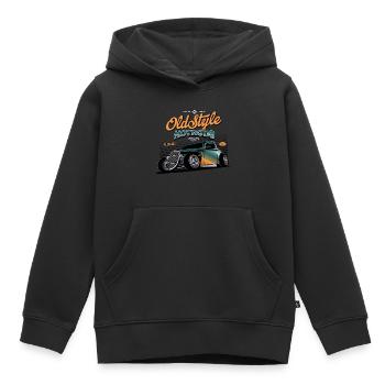 Hotrod Hot Rod Speedracer - Kinder Premium Organic Hoodie - Schwarz - Vorne - AI Model Kid Male (0cm)