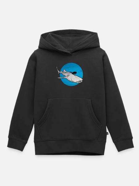 Tauchen mit Walhai - Kinder Premium Organic Hoodie - Schwarz