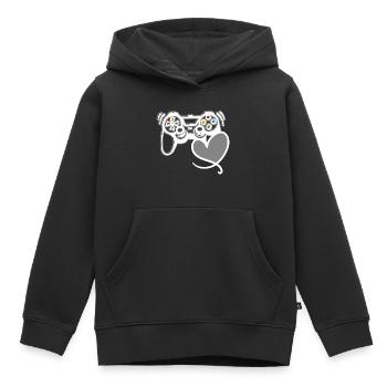 Spielkonsole Gamer Valentinstag Geschenk - Kinder Premium Organic Hoodie - Schwarz - Vorne - AI Model Kid Male (0cm)