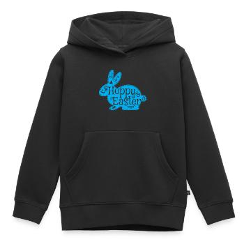 Pâques houblonnées Joyeuses Pâques - Sweat Premium à capuche enfant bio - noir - Devant - AI Model Kid Male (0cm)