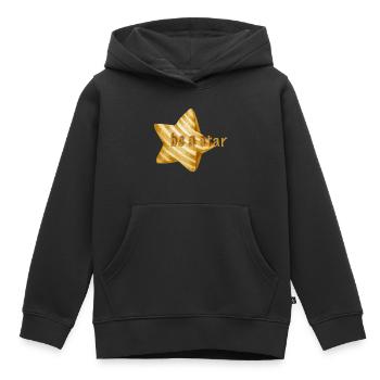 Soyez une star - Sweat Premium à capuche enfant bio - noir - Devant - AI Model Kid Male (0cm)