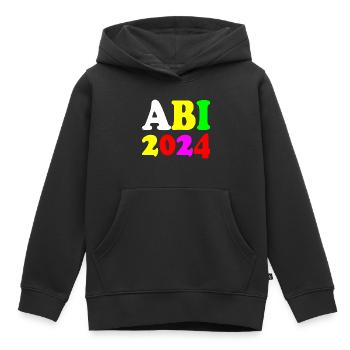 Abi 2024 - Kinder Premium Organic Hoodie - Schwarz - Vorne - AI Model Kid Male (0cm)