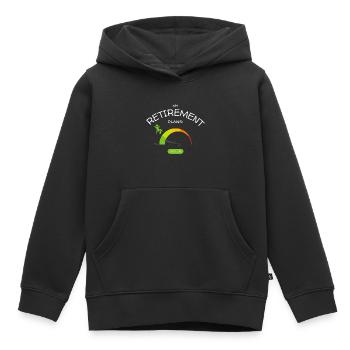 Ruhestandspläne: entspanntes niedriges Stresslevel - Kinder Premium Organic Hoodie - Schwarz - Vorne - AI Model Kid Male (0cm)