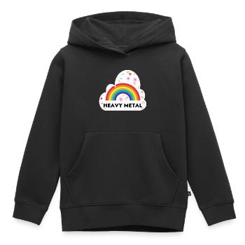 Heavy Metal - Kinder Premium Organic Hoodie - Schwarz - Vorne - AI Model Kid Male (0cm)