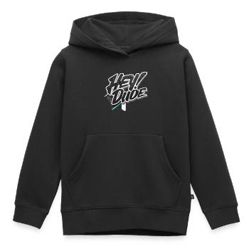 hey Kumpel - Kinder Premium Organic Hoodie - Schwarz - Vorne - AI Model Kid Male (0cm)