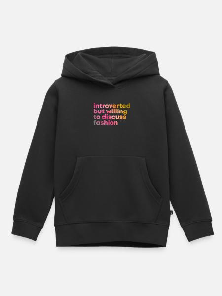 Mode Mode Mode - Kinder Premium Organic Hoodie - Schwarz