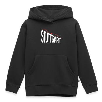Stuttgart - Sweat Premium à capuche enfant bio - noir - Devant - AI Model Kid Male (0cm)