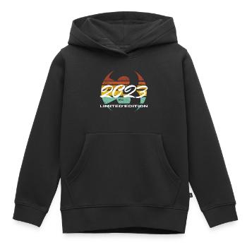 3rd Birthday 2023 Boys and Girls Gift - Kids Premium Organic Hoodie - black - Front - AI Model Kid Male (0cm)