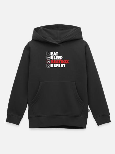 Beatbox - Kinder Premium Organic Hoodie - Schwarz
