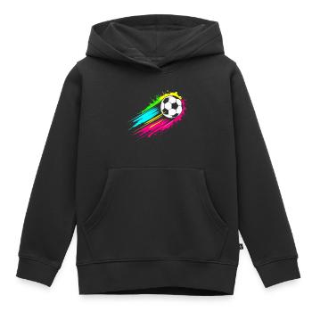 Allemagne – Ball im Farbenrausch Design - Sweat Premium à capuche enfant bio - noir - Devant - AI Model Kid Male (0cm)