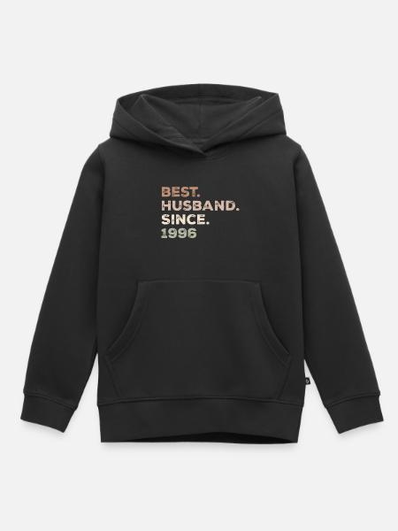 Bester Ehemann seit 1996 Jubiläumsgeschenk - Kinder Premium Organic Hoodie - Schwarz