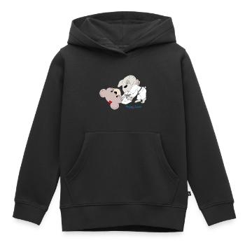 Happy Louis - BJJ - Kids Premium Organic Hoodie - black - Front - AI Model Kid Male (0cm)