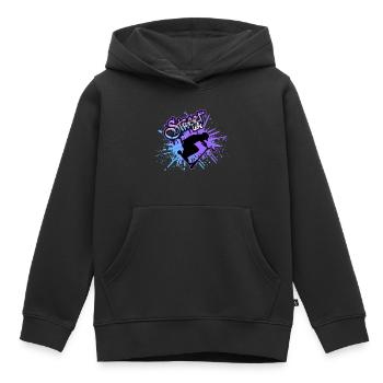 scooter street life - Kinder Premium Organic Hoodie - Schwarz - Vorne - AI Model Kid Male (0cm)