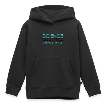 Atheismus Sprüche | Atheisten Atheist Geschenkidee - Kinder Premium Organic Hoodie - Schwarz - Vorne - AI Model Kid Male (0cm)