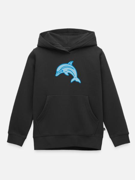 Delfin (dolphin) 01.1 - Kinder Premium Organic Hoodie - Schwarz
