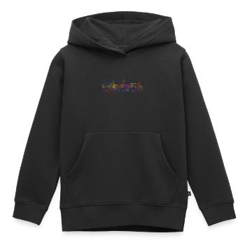 Nürnberg - Kinder Premium Organic Hoodie - Schwarz - Vorne - AI Model Kid Male (0cm)