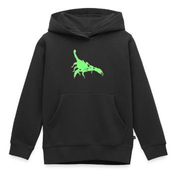 Scorpion Scorpion Vecteur toxique Arachnide Animal - Sweat Premium à capuche enfant bio - noir - Devant - AI Model Kid Male (0cm)