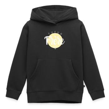 Futur frère - Sweat Premium à capuche enfant bio - noir - Devant - AI Model Kid Male (0cm)