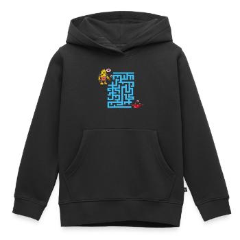 Das Labyrinth der Liebenden - Kinder Premium Organic Hoodie - Schwarz - Vorne - AI Model Kid Male (0cm)