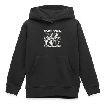 Le choc des classes rebelles résiste à la résistance - Sweat Premium à capuche enfant bio - noir - Devant - AI Model Kid Male (0cm)