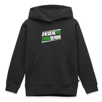 Ich bin nicht stur - Kinder Premium Organic Hoodie - Schwarz - Vorne - AI Model Kid Male (0cm)