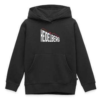 Heidelberg - Kids Premium Organic Hoodie - black - Front - AI Model Kid Male (0cm)