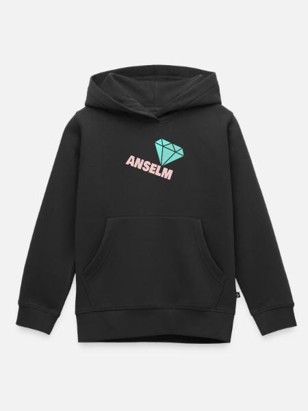 Diamant Anselm - Kinder Premium Organic Hoodie - Schwarz
