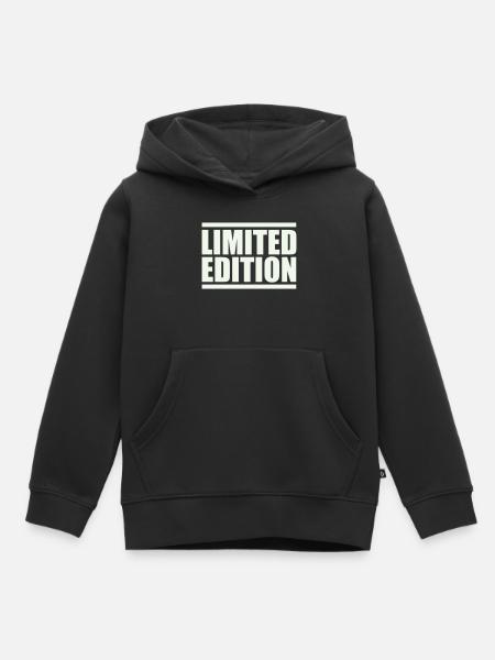 Limitierte Auflage Großbuchstaben - Kinder Premium Organic Hoodie - Schwarz