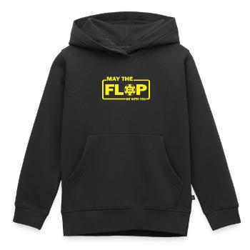 Que le flop soit avec vous poker de jeu de cartes - Sweat Premium à capuche enfant bio - noir - Devant - AI Model Kid Male (0cm)