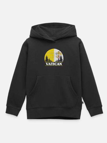 Vatikan - Kinder Premium Organic Hoodie - Schwarz