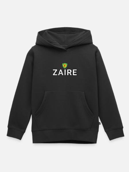 Zaïre - Sweat Premium à capuche enfant bio - noir