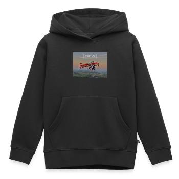 YAK54 SUNSET - Kinder Premium Organic Hoodie - Schwarz - Vorne - AI Model Kid Male (0cm)