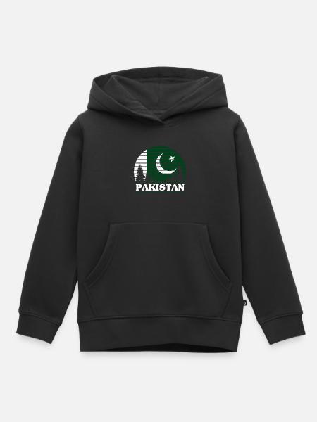 Pakistan - Kinder Premium Organic Hoodie - Schwarz