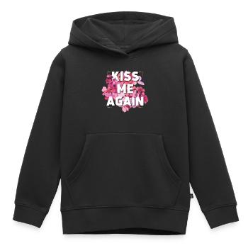 Embrasse-moi à nouveau - Sweat Premium à capuche enfant bio - noir - Devant - AI Model Kid Male (0cm)