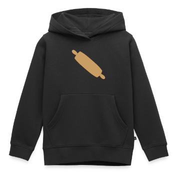 nudelholz - Kinder Premium Organic Hoodie - Schwarz - Vorne - AI Model Kid Male (0cm)