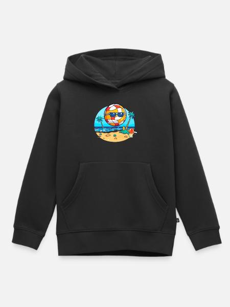 Oko der Beachvolleyball - Kinder Premium Organic Hoodie - Schwarz