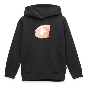 Danse Musique de danse - Sweat Premium à capuche enfant bio - noir - Devant - AI Model Kid Male (0cm)