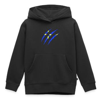 krallen sweden - Kinder Premium Organic Hoodie - Schwarz - Vorne - AI Model Kid Male (0cm)